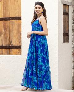 Vestido de algodón indio con estilo hecho a mano para mujer, hermoso vestido largo sin mangas para fiesta, personalización moderna, regalo perfecto para novia - Product Image 2