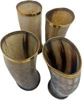 Corne de voyage vintage d'inspiration médiévale, faite à la main, style antique, qualité supérieure, pour fêtes et camping, vaisselle de style classique
