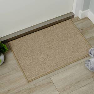 Modern Mini Brown Anti-Slip Washable Entrance Door <b>Mat</b> Polypropylene Indoor Floor Rug 40x60 cm - Product Image 1