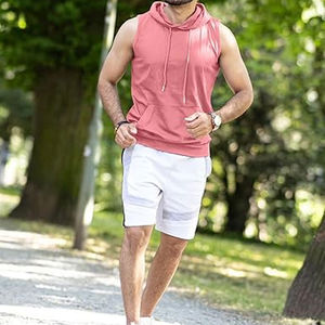 Mens Workout <b>Hooded</b> Tank Tops Sports Bodybuilding Stringer Muscle Cut Off <b>T</b>-<b>Shirt</b> Sleeveless Gym Hoodies Wholesale Rate - Product Image 4