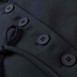 Blazer pour femme à col en V, veste de costume légère en polyester avec détail nœud papillon, élégante, décontractée, polyvalente, pièce de mode pour le bureau - Product Image 4