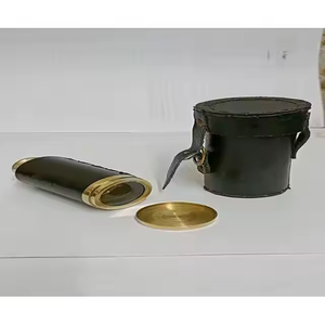 Anchor Design Jumelles télescope de 6 pouces en laiton antique Boîte en bois de haute qualité avec finition en cuivre plaqué cuivre - Product Image 1