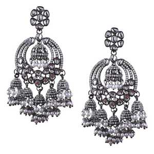 Bijoux de créateur indien antique Rajwadi ensemble de colliers courts polonais pour mariages fiançailles fantaisie fête et vêtements religieux Inde - Product Image 1