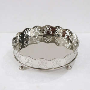 Plateau en métal décoratif pour servir, plateau de présentation pour table à manger, cuisine, décoration intérieure, cadeau, hôtel, restaurant, bar à café, utilisation premium - Product Image 6