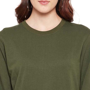 Jersey deportivo de gran tamaño para mujer, sudadera de algodón de manga larga, ropa de calle transpirable, informal, de talla grande - Product Image 5