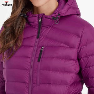 Chaqueta Bomber Larga para Mujer, Hecha a Medida, Profesional, Rellena de Algodón, Transpirable, con Cierre de Cinturón - Product Image 5