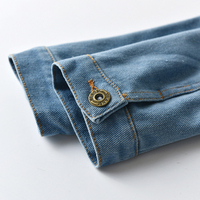 Nouvelle Collection – Veste Classique Unisexe en Toile pour Tout-Petits et Bébés – Boutons Effet Vieilli – Respirante – Style Urbain – Vêtement d'extérieur Décontracté pour l'Hiver