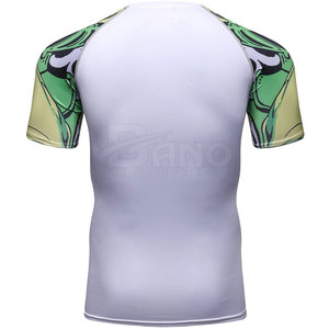 2024 último diseño hombres Rash Guard en Color sólido hombres manga larga Rash Guard para ropa de Fitness - Product Image 3