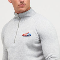 Survêtement pour homme tendance, 100% coton, pour l'hiver, couleur unie, respirant, teinture unie, avec col montant
