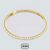 18K 14K 10K Solid Gold Diamond Tennis Bracelet IGI Certified Lab Grown Diamond Bracelet Femmes Fine Luxury Diamond Jewelry