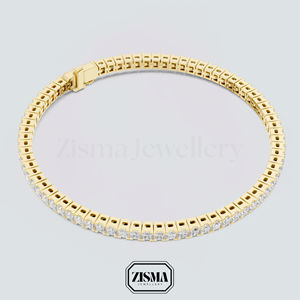 18K 14K 10K Solid Gold Diamond Tennis Bracelet IGI Certified Lab Grown Diamond Bracelet Femmes Fine Luxury Diamond Jewelry - Product Image 2