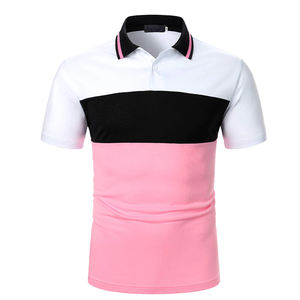 เสื้อยืดคอปกแขนสั้น2023สำหรับผู้ชาย,เสื้อยืดโปโลทรงสลิมฟิตผ้าฝ้ายออร์แกนิกทำตามสั่งสำหรับฤดูร้อน - Product Image 1