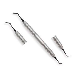Strumenti ortodontici Goldstein nuovo Design manuale Scaler dentale 4 sottile composito con linea nera flessibile in acciaio plastico - Product Image 1