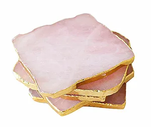 Wholesale Crystal Nail Art <b>Painting</b> Gel Palette DIY Manicure Accessories Tools Golden Edge Polish Agate Mix Stir Gem Plate - Product Image 1