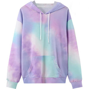 เสื้อฮู้ดมัดย้อมสำหรับผู้ชายผ้าฝ้ายพื้นฐานผสมสบายแขนยาวสำหรับฤดูหนาว - Product Image 2