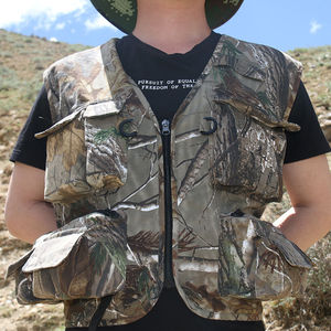 เสื้อกั๊กตกปลาลายพรางสำหรับผู้ใหญ่ ลายสัตว์ทะเล มีหลายช่องใส่ของ สำหรับดำน้ำตื้น ป้องกันลม ระบายอากาศได้ดี กันน้ำ - Product Image 2