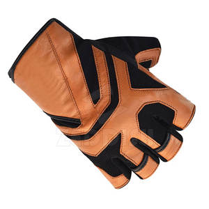 Guantes de cuero para levantamiento de pesas, guantes de levantamiento de pesas con logotipo personalizado, guantes de entrenamiento físico - Product Image 5