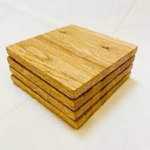 6Pcs Wooden Coasters with Holder Coffee Table <b>Decor</b> for Drink Home Dining Table <b>Kitchen</b> <b>Accessories</b> Cute Beer Bar Decorative - Product Image 1