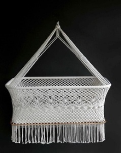 Accesorios para mascotas de interior y exterior macramé asiento colgante para bebé macramé hamaca silla columpio bebé guardería comprar en línea - Product Image 6