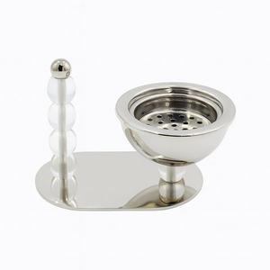 Luxury Silver Metal Incense Burner with Acrylic Beaded Handle Elegant <b>Bakhoor</b> <b>Oud</b> Holder for Home Decor Majlis & Gift Use - Product Image 2