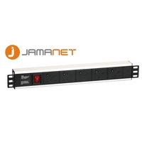 Jamanet PDU Support de serveur en alliage d'aluminium personnalisé 8 voies 19 ''13A 230V 1U Horizontal Vertical Prise universelle Prise UK