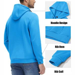 OEM Service Solid Color Men Hoodies Custom Made Logo <b>Printed</b> Heavyweight Men Hoodies High Quality - Product Image 2