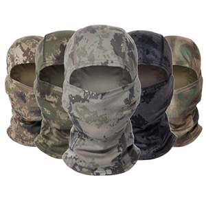 Masque de ski tactique de sport de plein air avec logo personnalisé tendance personnalisé imprimé barbe enfants camouflage cagoule de ski en tricot - Product Image 3