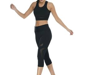 Conjunto de Yoga de 2 Piezas al por Mayor, Ropa de Gimnasio para Mujer, Alta Calidad, Impresión Personalizada, Ligero y Transpirable - Product Image 3