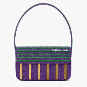 Nouveauté 2026 Sac de luxe brodé de perles, style personnalisable et sac à main Mardi Gras - Product Image 1