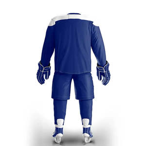 Prix d'usine sur mesure de qualité supérieure prix raisonnable uniforme de hockey sur glace 100% tissu polyester uniforme de hockey sur glace - Product Image 3