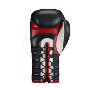 Guantes de boxeo con cordones de hecho profesional Guantes de boxeo con cordones de cuero genuino para adultos Guantes de entrenamiento Guantes DE BOXEO - Product Image 5