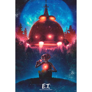 Affiche moderne ET : Art mural de vaisseau spatial extraterrestre en papier - Product Image 1
