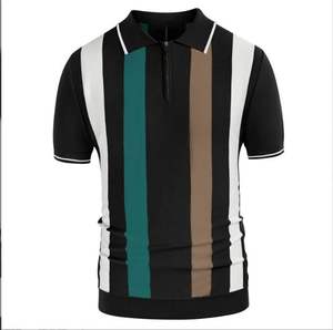 Qualité 220 grammes Polyester/coton uni teint polo pour hommes léger respirant grande taille solide Logo motif surdimensionné ajustement chaud! - Product Image 1