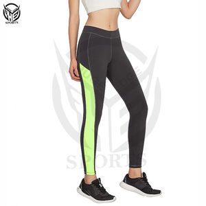 ใหม่ชุดออกกำลังกายในยิมสำหรับผู้หญิงผ้าสแปนเด็กซ์80เส้นผ้าไนลอน20ชิ้นกางเกงเลกกิ้งสำหรับสตรีนู้ดเอวสูงมีกระเป๋า - Product Image 6