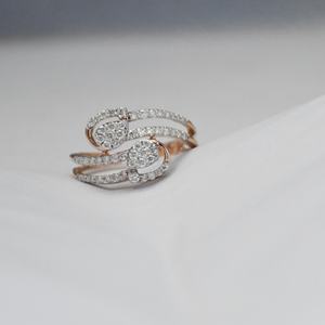 Anillo de Oro Sólido de 14K VDS con Diamante Natural de Corte Brillante, Certificado IGI, Minimalista, para Mujer, Bodas, Aniversarios, Compromisos - Product Image 2