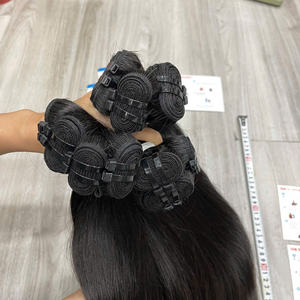 Extensiones de Cabello Vietnamitas 100% Naturales de Lujo, Trama Doble a Máquina, Color Natural, Liso Natural, 100 Gramos por Paquete, Cabello Thanh - Product Image 5