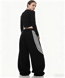 Pantalon pour femme, ample, coupe classique, poids lourd, séchage rapide, taille élastique, fermeture à cordon, couleur personnalisée - Product Image 2