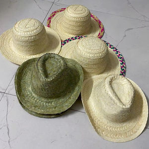 Vietnam Handwoven Natural Palm Leaf <b>Hat</b> with Customized Size and logo for Daily Party Casual Event Wedding Farmer <b>Hat</b> Decoration - Product Image 1