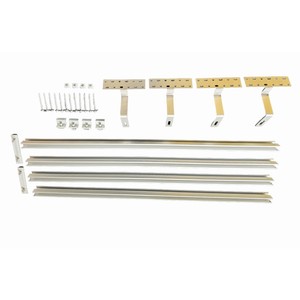 Kit di Montaggio per Tetto e Balcone in Lega di Alluminio per 2 Moduli Fotovoltaici, Fissaggio Rapido per Uso Domestico - Product Image 2