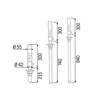 Meclube Modelo 503 Bomba de aceite neumática para posiciones fijas 25 L/min Relación de capacidad de entrega 3:1 para lubricante - Product Image 2