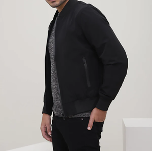 Veste universitaire de baseball pour hommes de qualité supérieure élégante veste en cuir satiné formelle enduite durable de qualité supérieure pure - Product Image 4