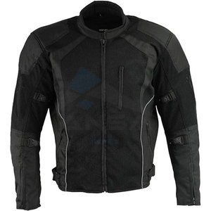 Veste de moto en maille de protection noire pour hommes avec armure pour une utilisation estivale et hivernale Vêtements de moto pour hommes Noir - Product Image 4