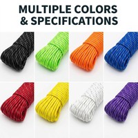 Cordon en paracorde réfléchissant personnalisé, cordon tressé en nylon et polyester, diamètre de 1 à 20 mm, camping en plein air, randonnée