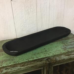 Bol à pâte en bois sculpté à la main Bol en bois décoratif de cuisine de style ferme rustique pour la maison ou la pièce maîtresse - Product Image 3