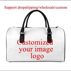 Bolsa de viaje personalizada con patrón de diseño único para mujer, bolsa de lona de cuero grande personalizada, bolsa de viaje de lujo para hombres de negocios - Product Image 5