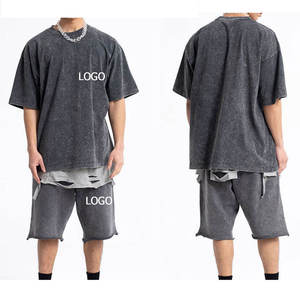 Nueva moda elegante conjuntos de pantalones cortos de dos piezas para hombre conjunto de pantalones cortos más vendidos hecho en camisetas de hombre de precio responsable - Product Image 1