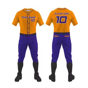 Vêtements de sport personnalisés pour hommes, uniforme de baseball à séchage rapide, pantalon en jersey respirant OEM, vente en gros, imprimé par sublimation, grande taille - Product Image 1