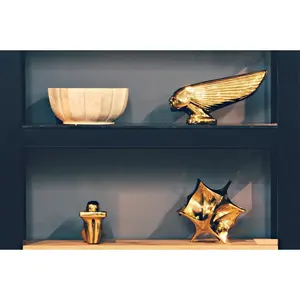 Estatua de Animal Metálica Hecha a Mano, Decoración de Lujo Contemporánea, Regalo Moderno, Escultura Pulida, Zahid Exports, Mayorista - Product Image 2