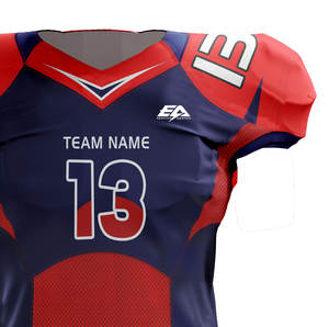 Custom American <b>Football</b> Jersey Polyester Spandex Training Top with Number Colorful Sport Shirts Pack of Pcs Minimum Order - Product Image 2