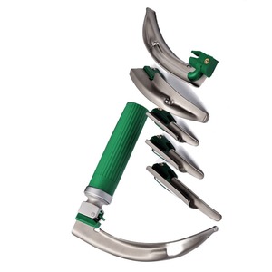 Laringoscopios de fibra óptica de diagnóstico Juego de diagnóstico 4 cuchillas Las mejores herramientas quirúrgicas ENT Kits de hoja recta curvada médica - Product Image 5